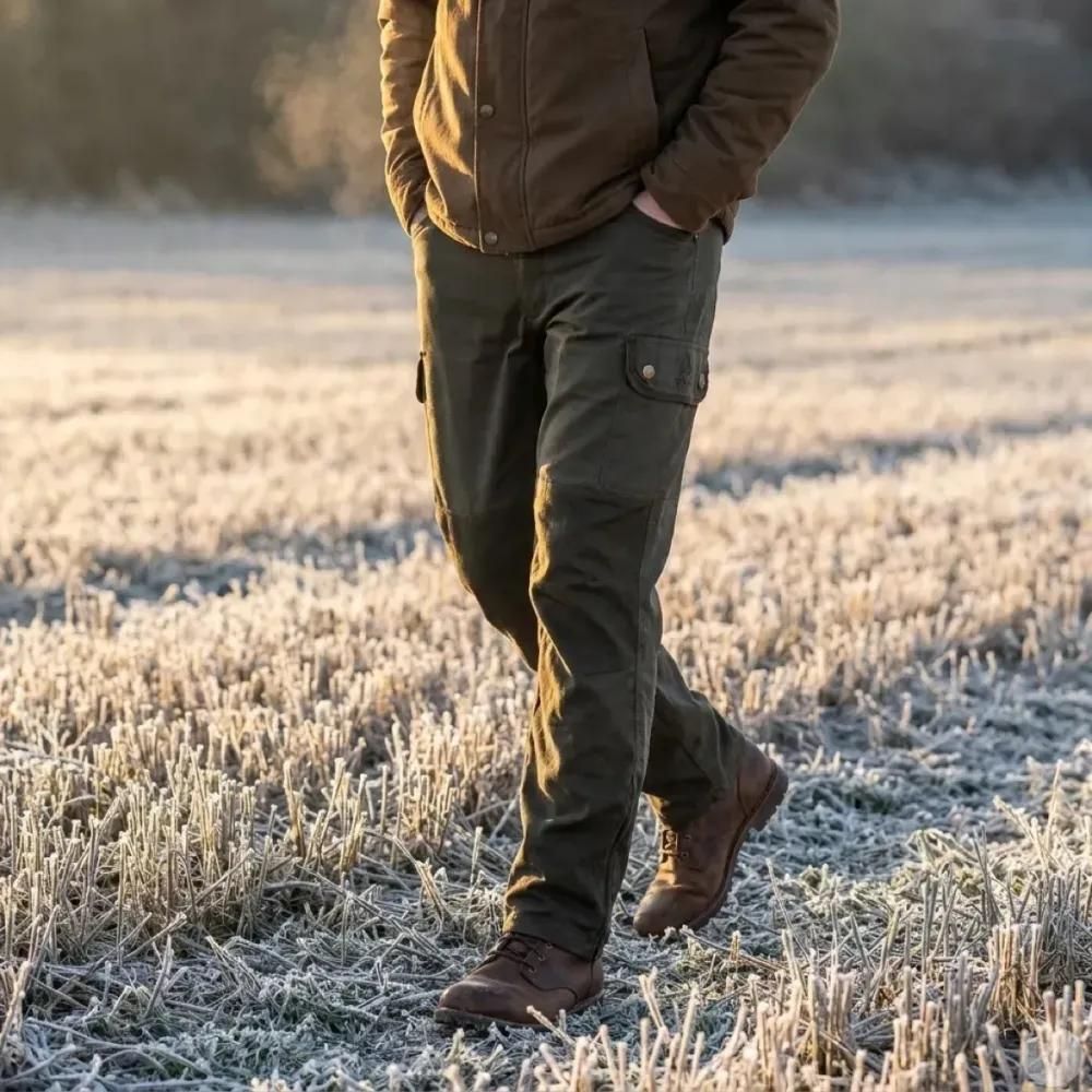 Pantalofuseau de chasse chaud treeland® t562n vert doublé polairen vert chaud treeland®