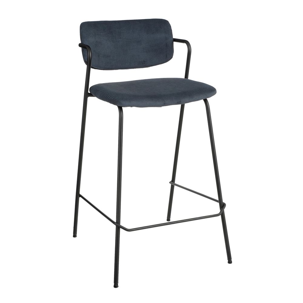 Mica decorations nanet tabouret de bar - h91 cm - bleu foncé