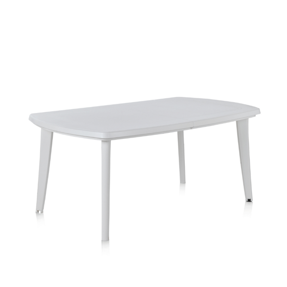 Table extensible 4 à 8 places blanche atlantica