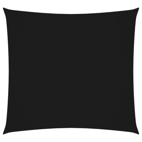 Voile de parasol tissu oxford carré 6x6 m noir