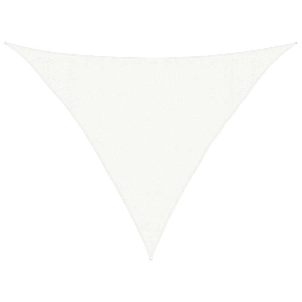 Voile d'ombrage 160 g/m² blanc 3,5x3,5x4,9 m pehd