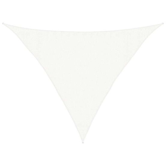 Voile d'ombrage 160 g/m² blanc 3,5x3,5x4,9 m pehd