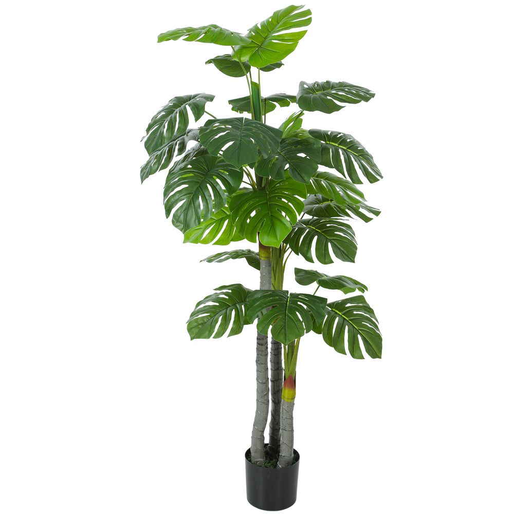 Monstera artificiel en pe pour intérieur branches ajustables 150 cm vert