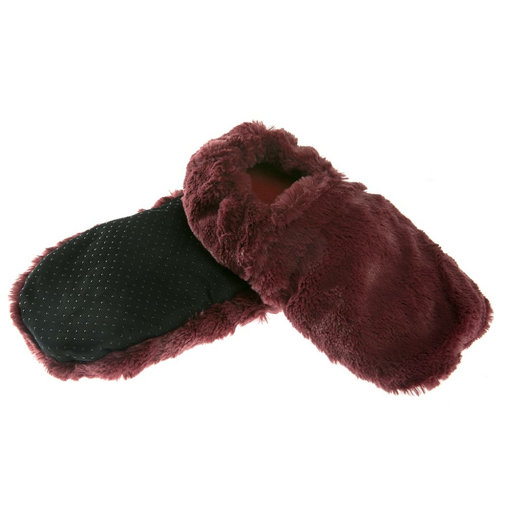 Chaussons bouillottes prune