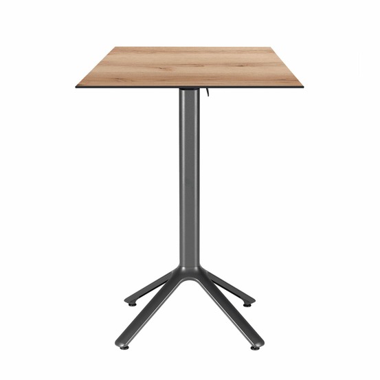 Restootab - table haute pliable nemo pour intérieur/extérieur chêne clair 60x60