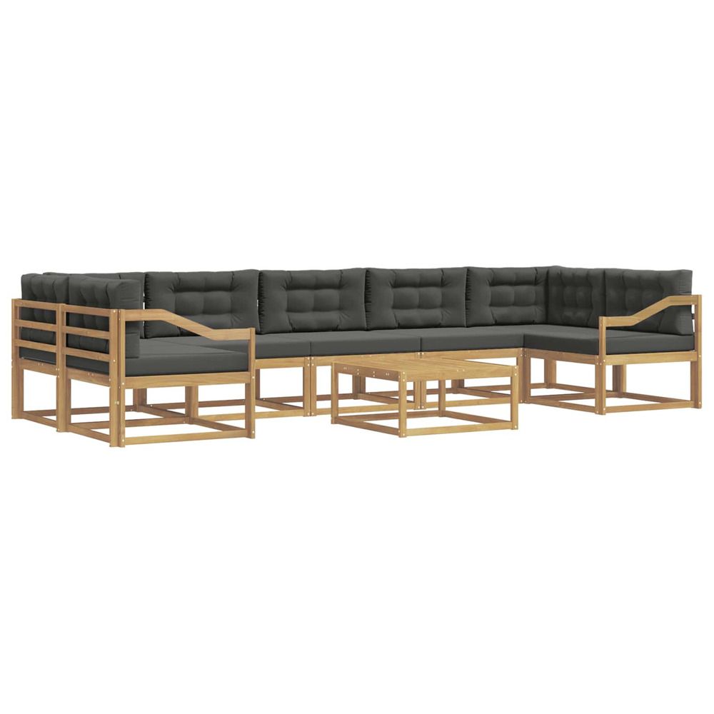 Ensemble de canapés d'extérieur 6 pc blanc et anthracite