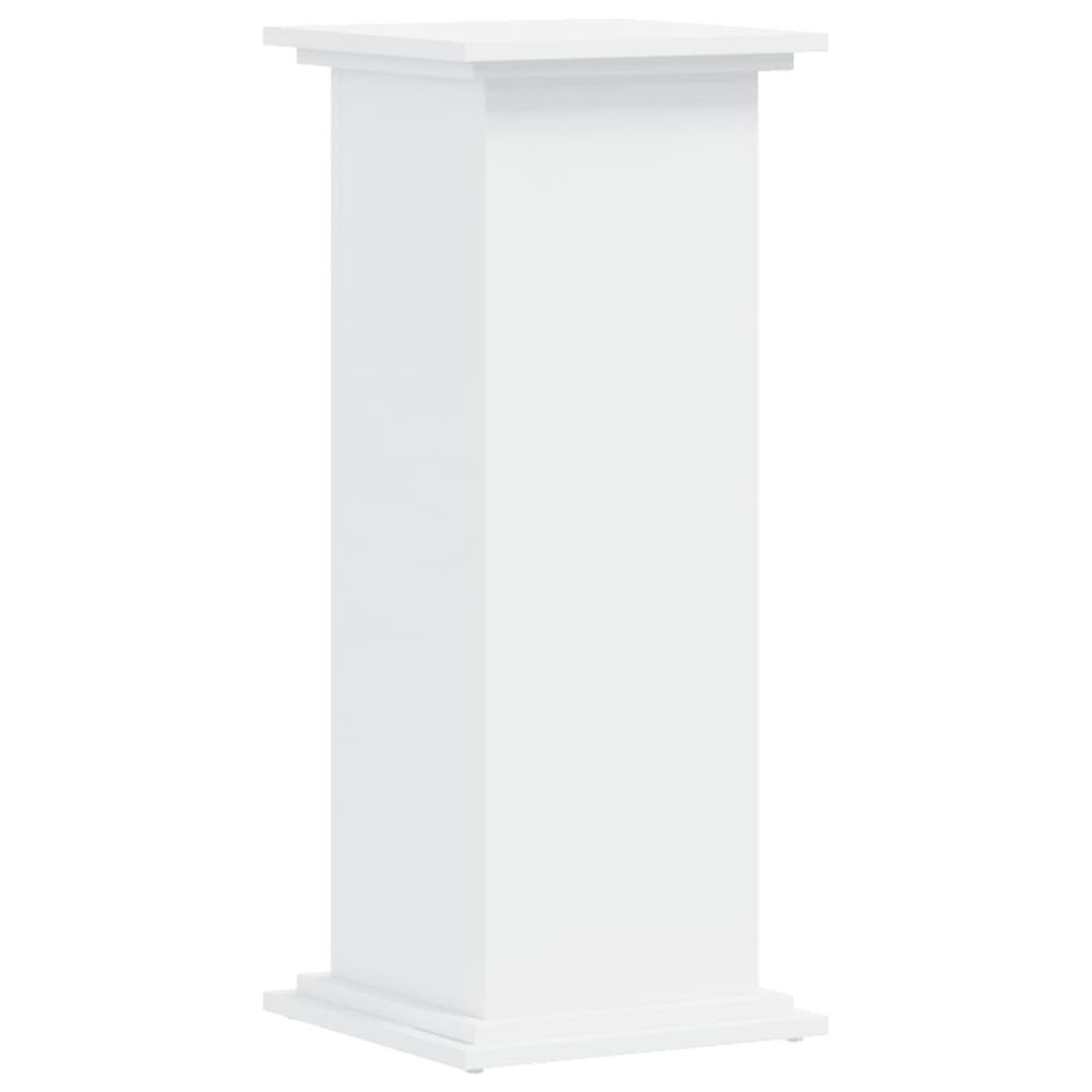 Support de plante blanc 33 x 33 x 80 cm bois d'ingénierie