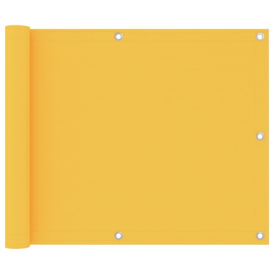 Écran de balcon brise pare vue protection confidentialité 75 x 500 cm tissu oxford jaune