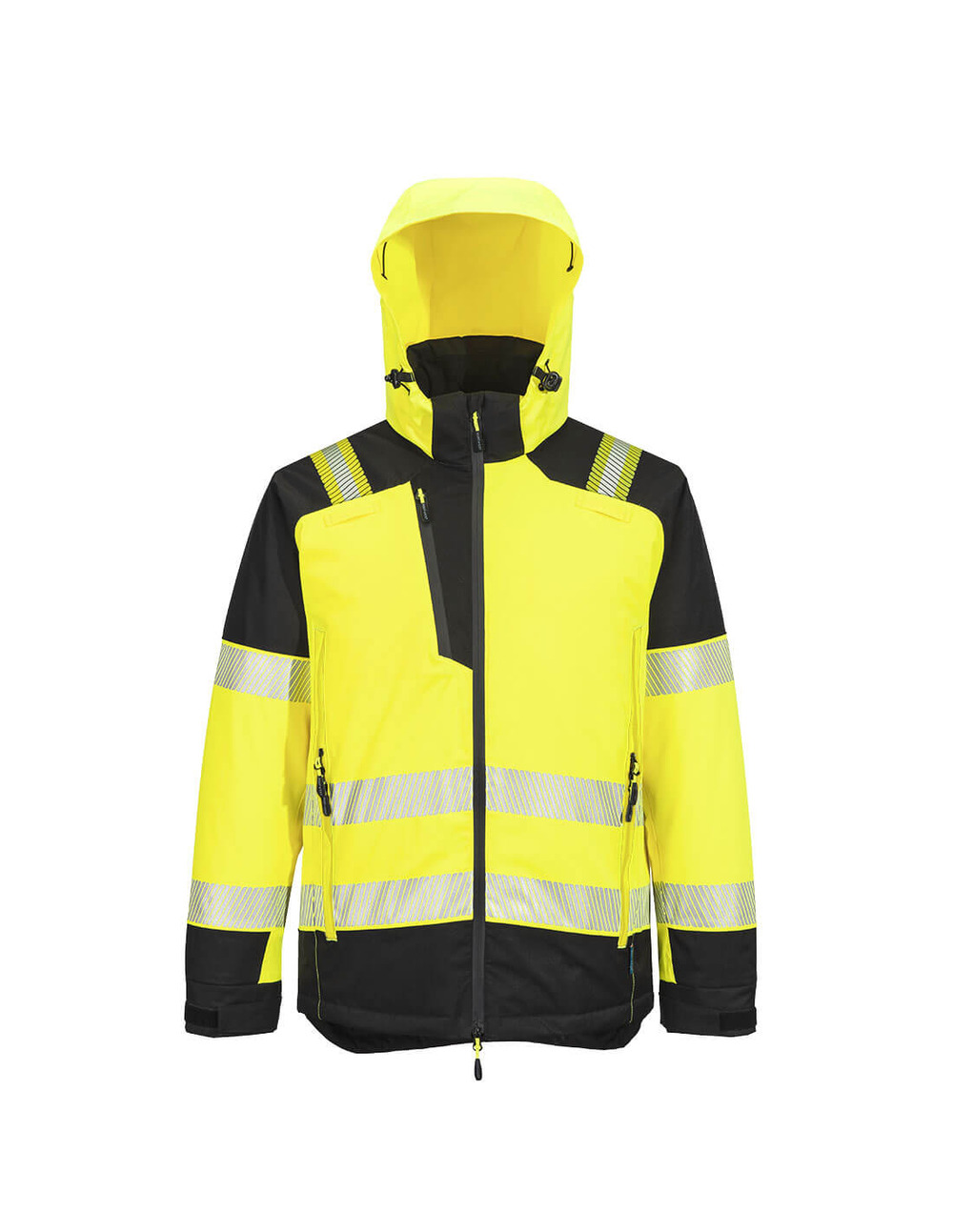 Parka d'hiver hv pw3 - taille s - jaune/noir - portwest