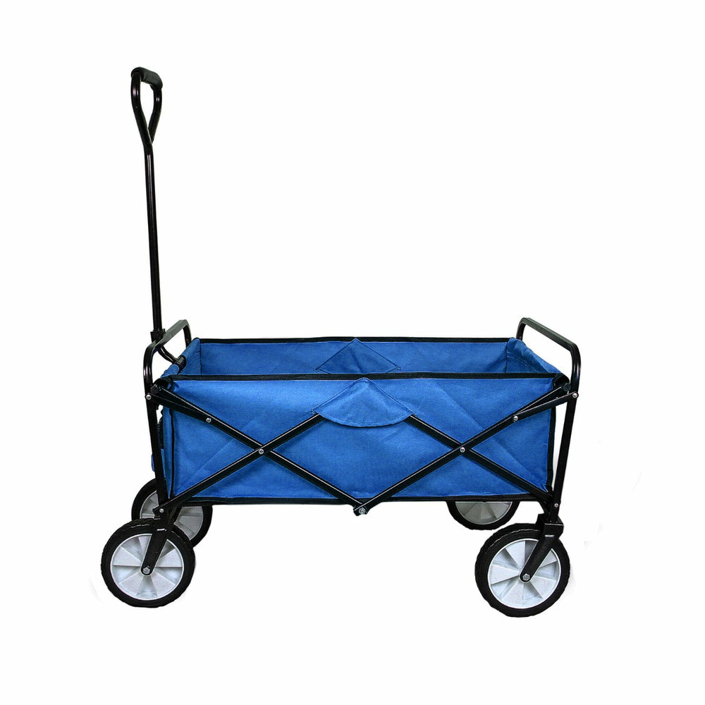 Chariot pliable de jardin – bleu