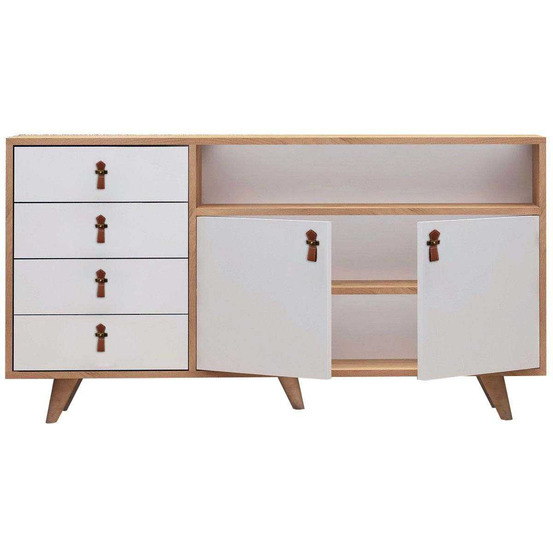 Buffet 2 portes 4 tiroirs en aggloméré lavina