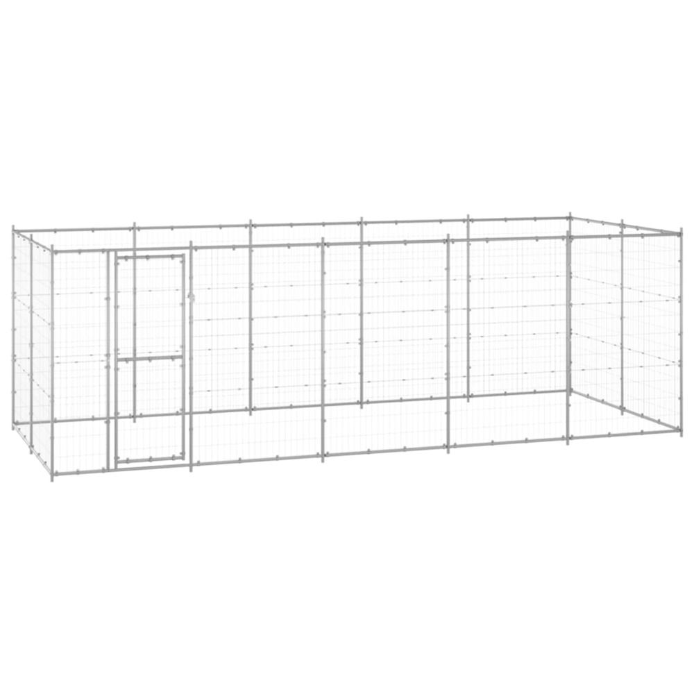 Chenil extérieur acier galvanisé 12,1 m²