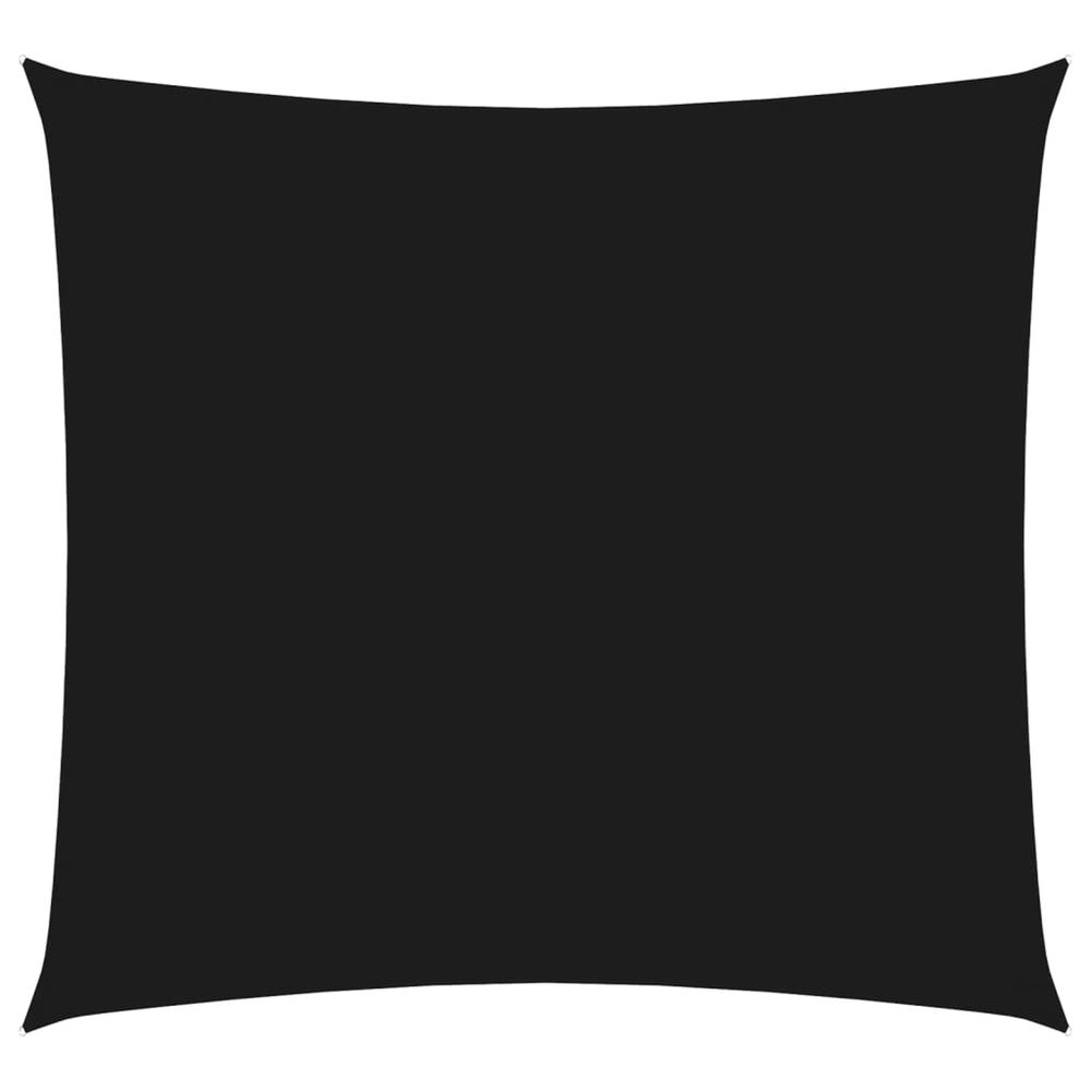Voile de parasol tissu oxford carré 3x3 m noir