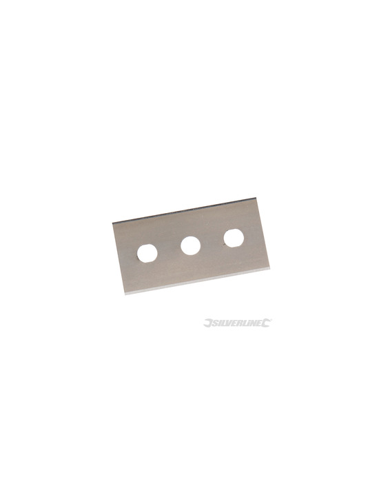 Silverline - lames double extrémité pour grattoir, 10 pcs - 0,2 mm