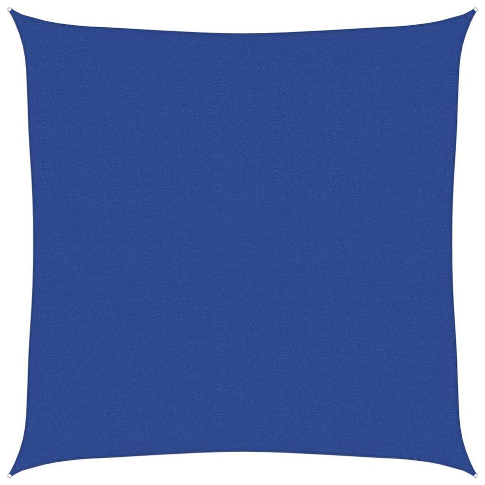 Voile d'ombrage 160 g/m² carré bleu 6x6 m pehd