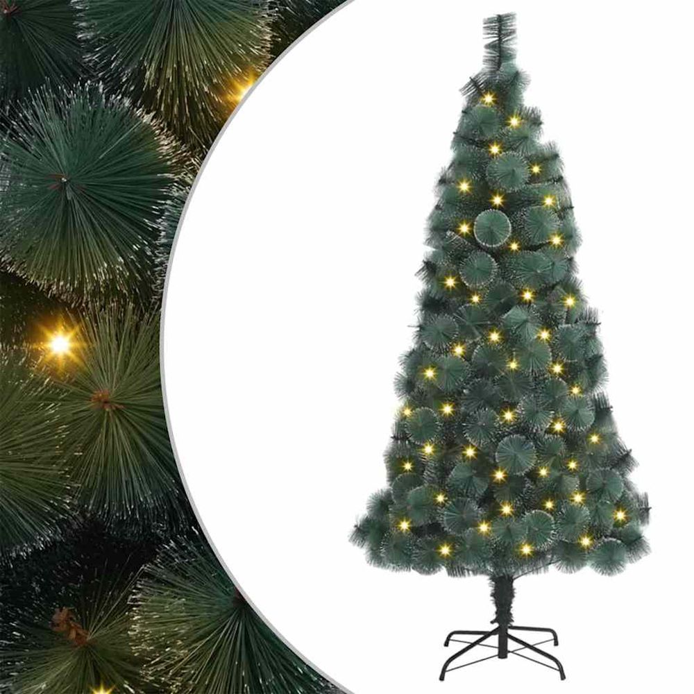 Sapin de noël artificiel pré-éclairé vert 180 cm pet