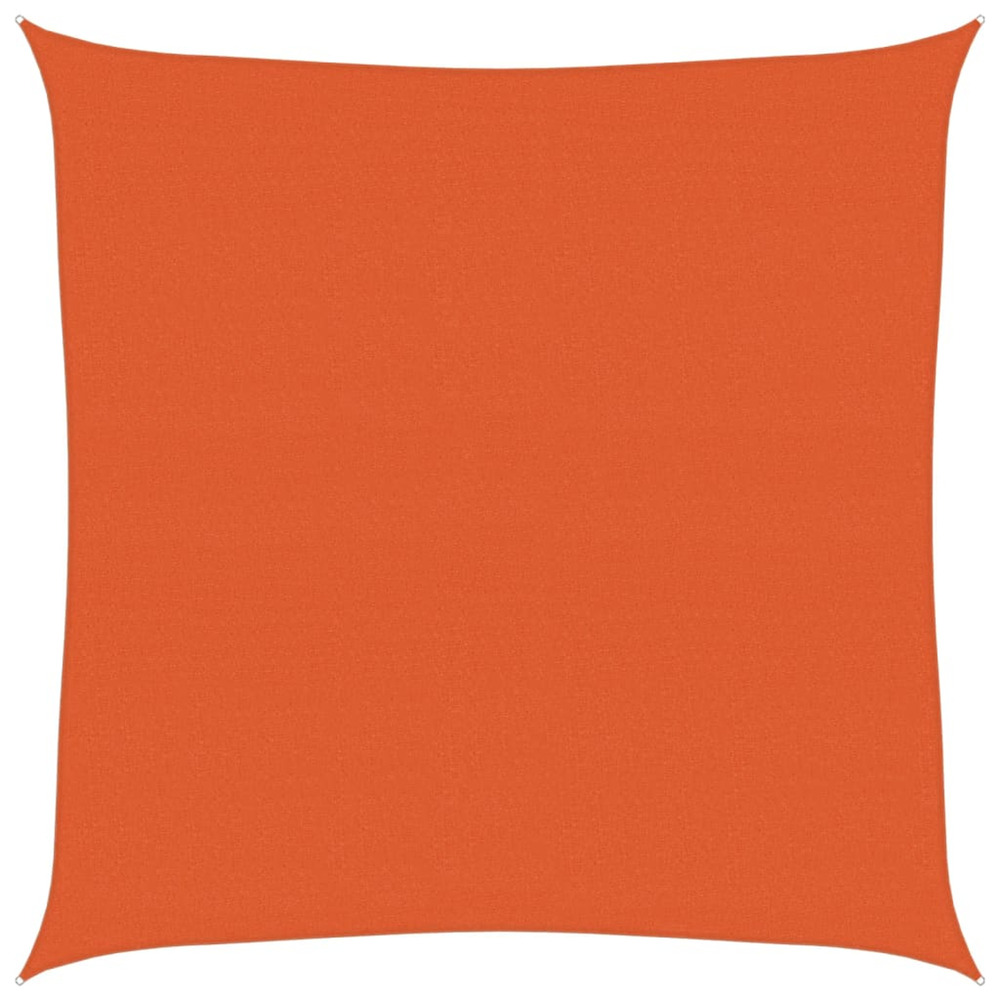 Voile d'ombrage 160 g/m² carré orange 6x6 m pehd
