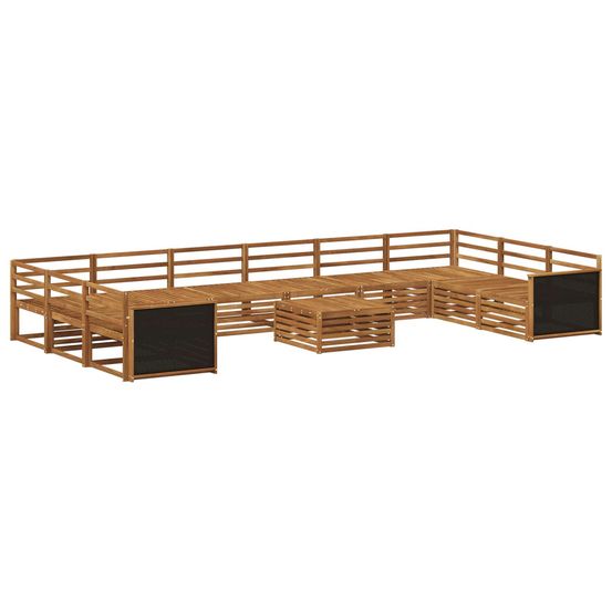 Ensembles de canapés 11 pc bois d'acacia massif