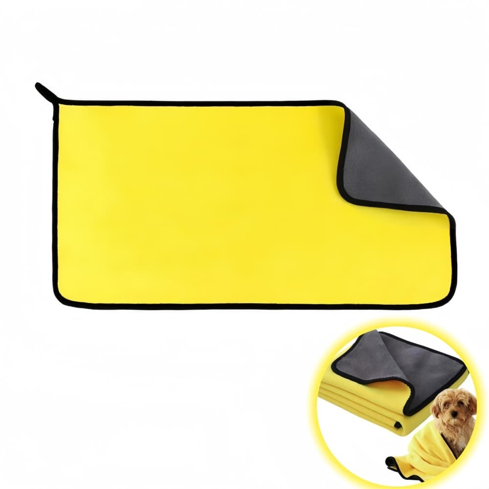 Serviette pour convient aux chats et aux chiens jaune