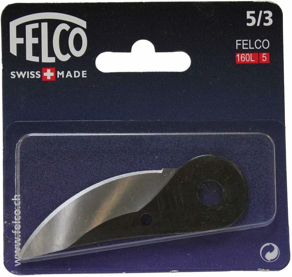 Felco lame de rechange avec rivets 5/3 pour sécateurs felco 5 + felco 160l (lame fiable pour coupes précises)