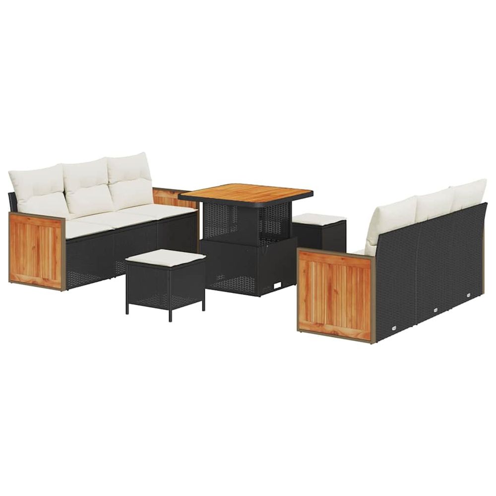 Ensemble de canapé de jardin 11 pc 8-nombre de places