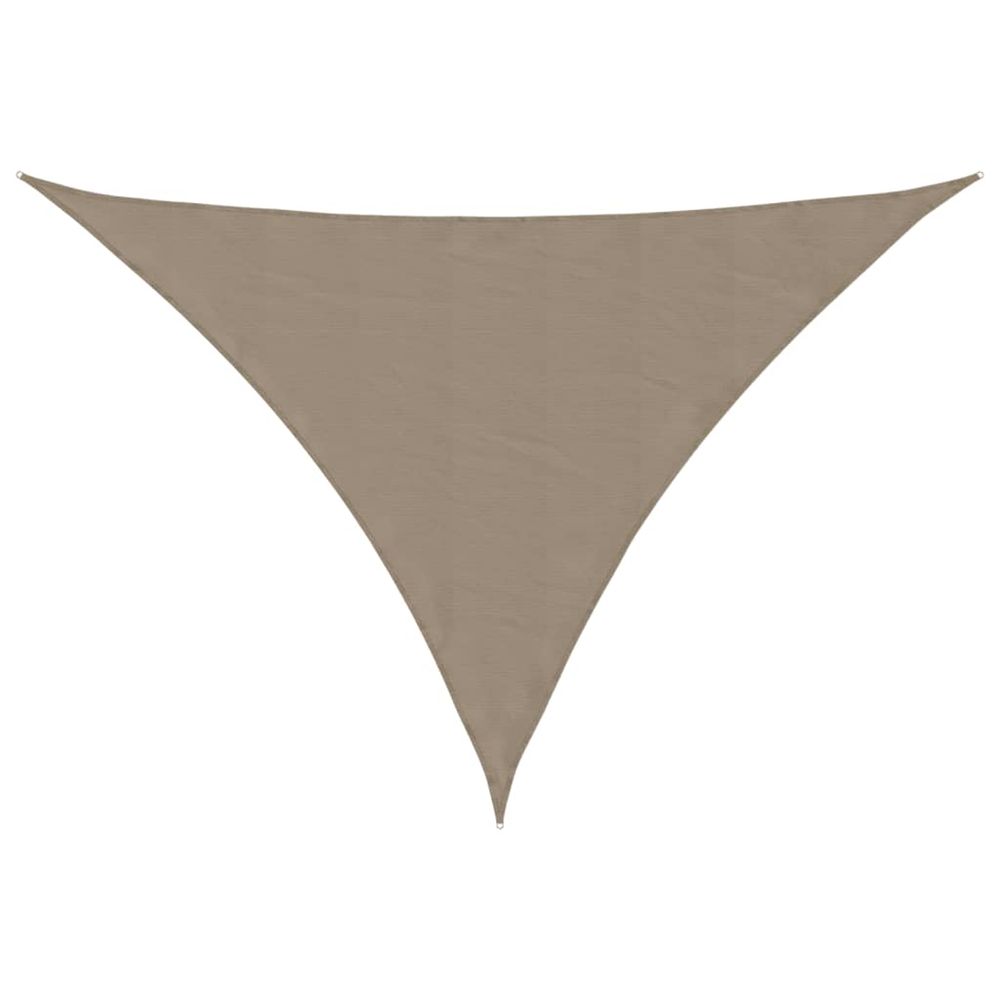 Voile de parasol tissu oxford triangulaire 3x3x4,24 m taupe