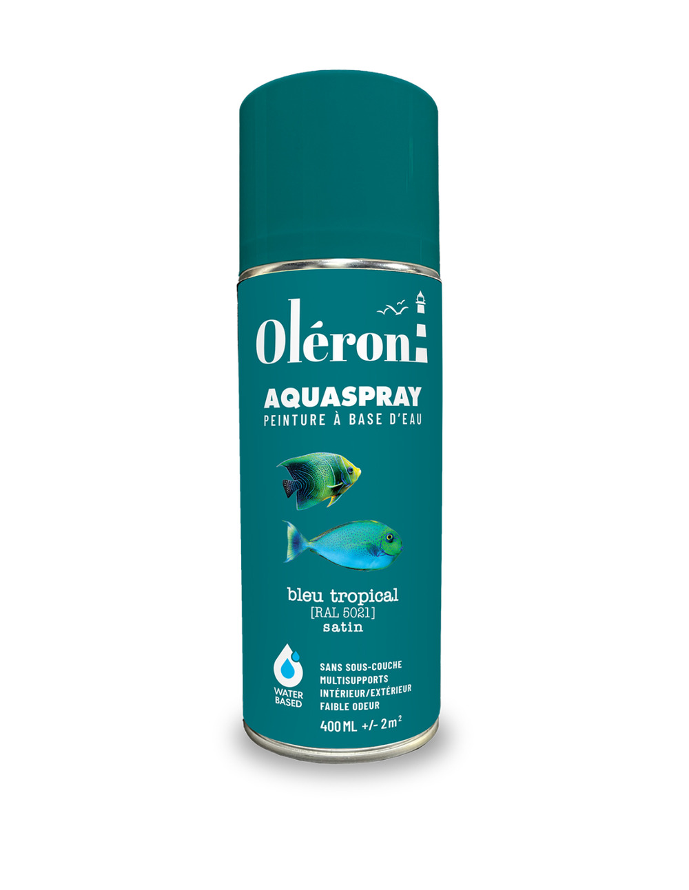 Aérosol technima aquaspray oléron bleu tropical satiné 400ml - technima