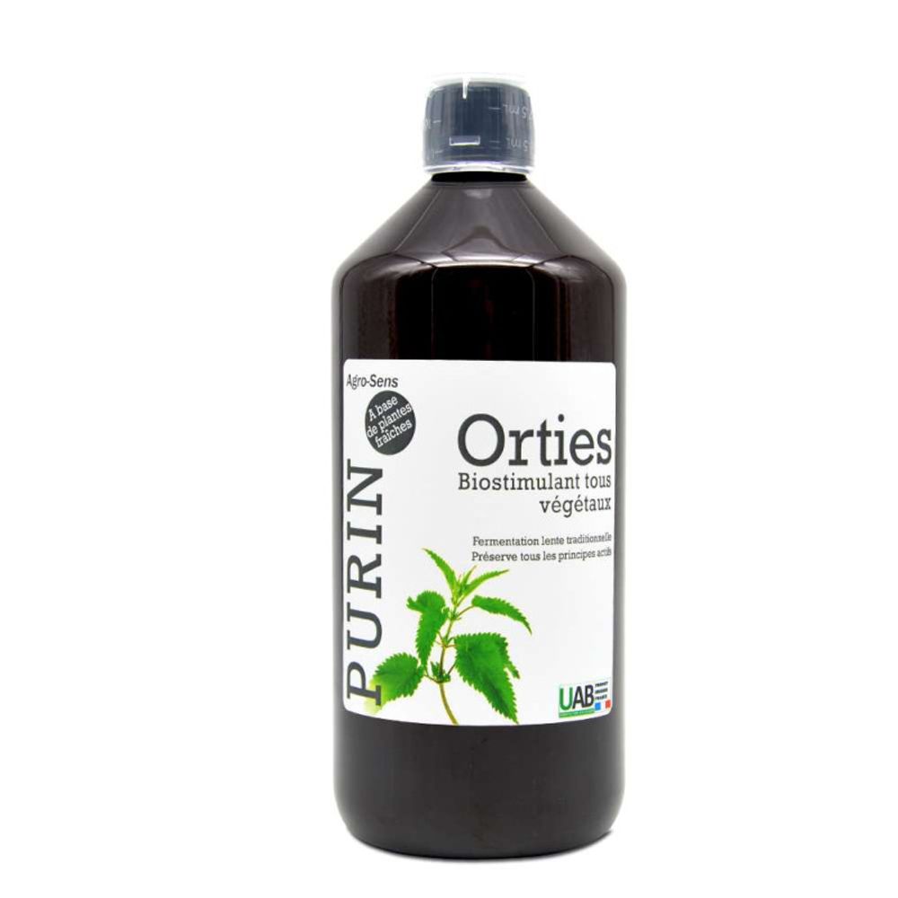 Purin d'orties concentré à base d'orties fraîches - agro sens - 1 litre