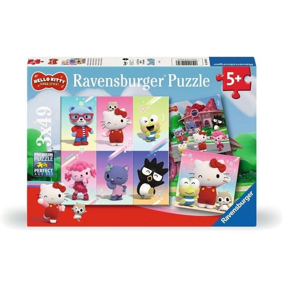 Puzzle hello kitty 3x49 pcs