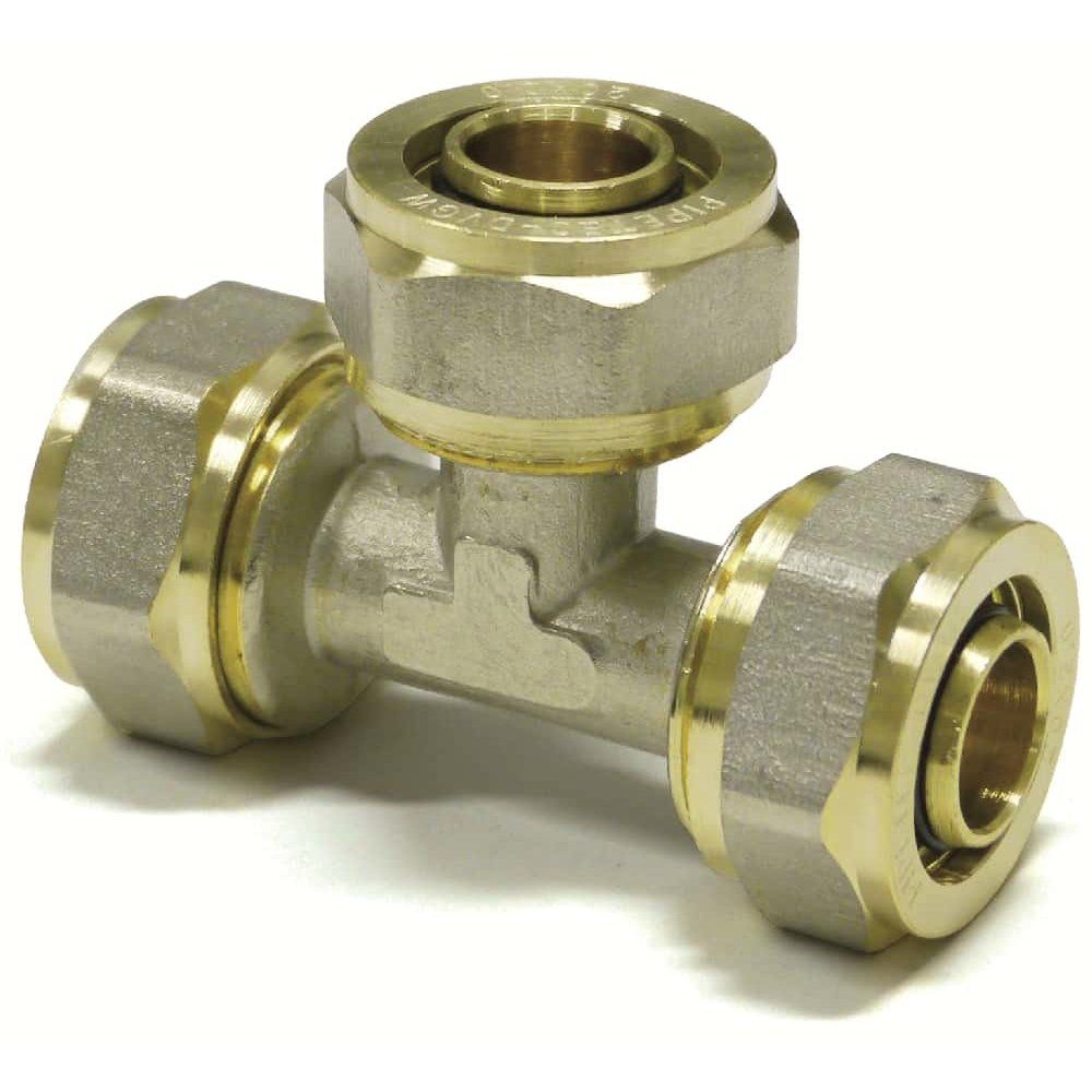 Raccord à vis t-jonction milieu élargi 20 x 2 - 26 x 3 - 20 x 2