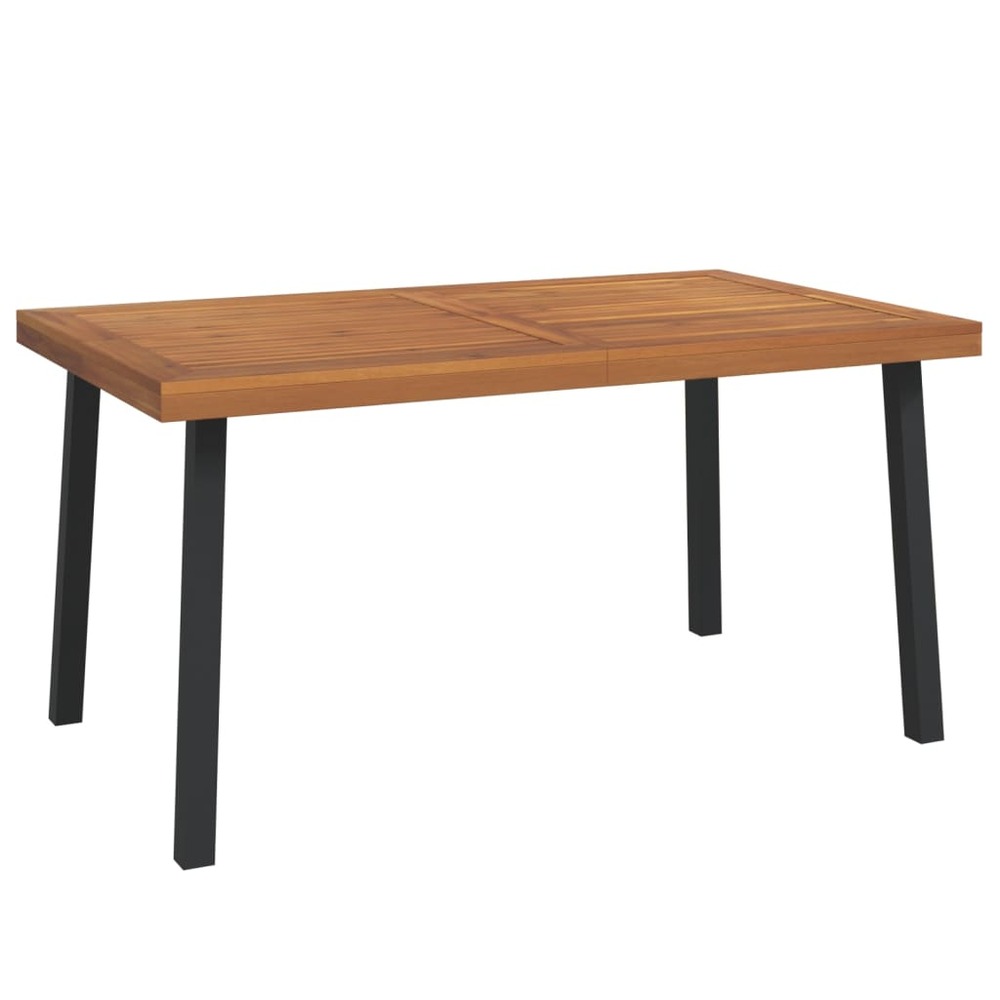 Table de jardin 150x90x75 cm bois d'acacia solide