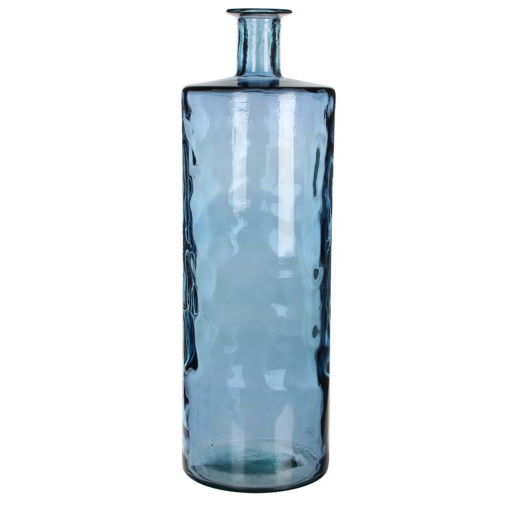 Mica decorations guan vase de bouteille - h75 x ø25 cm - bleu