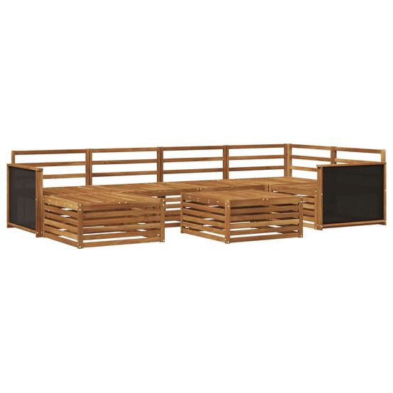 Ensemble de canapés d'extérieur 7 pc naturel