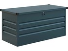 Coffre de jardin métal "store" - 480l - 132 x 61 x 60 cm - bleu gris