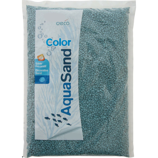 Sable décoratif 2-3 mm aqua sand bleu néon 1 kg pour aquarium