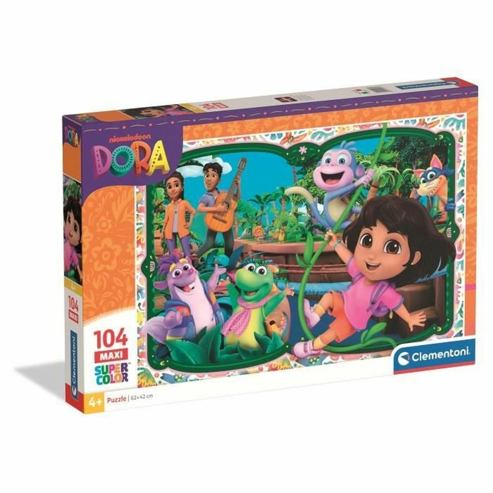 Puzzle dora l'exploratrice 104 pièces maxi
