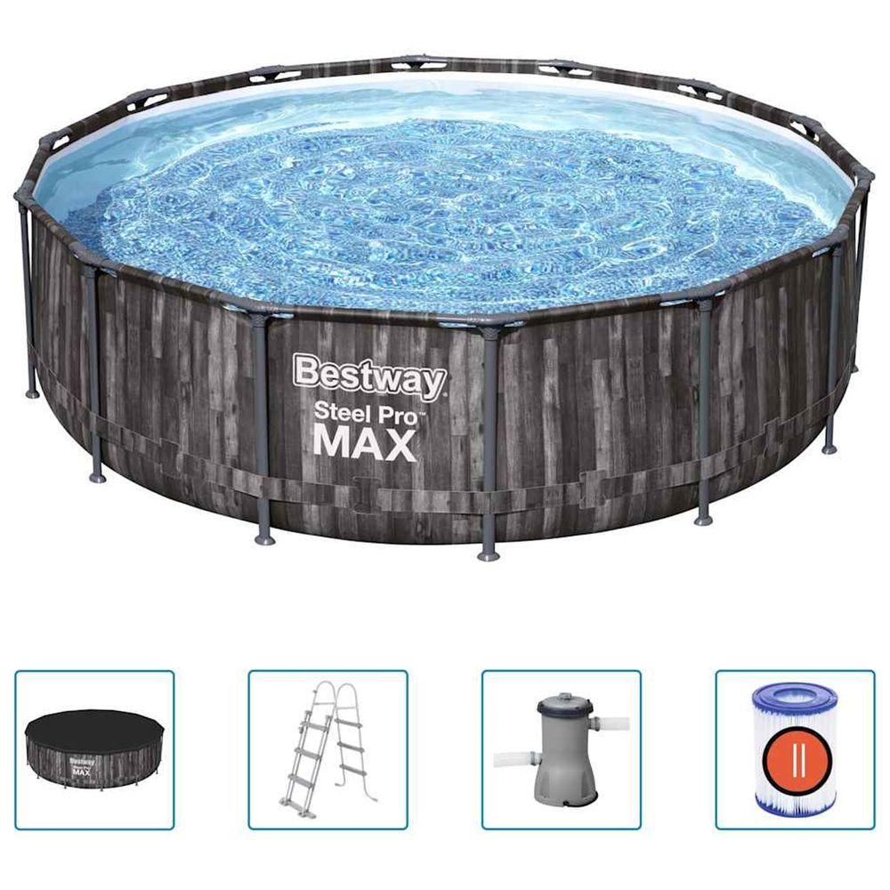Ensemble de piscine ronde steel pro max 427x107 cm
