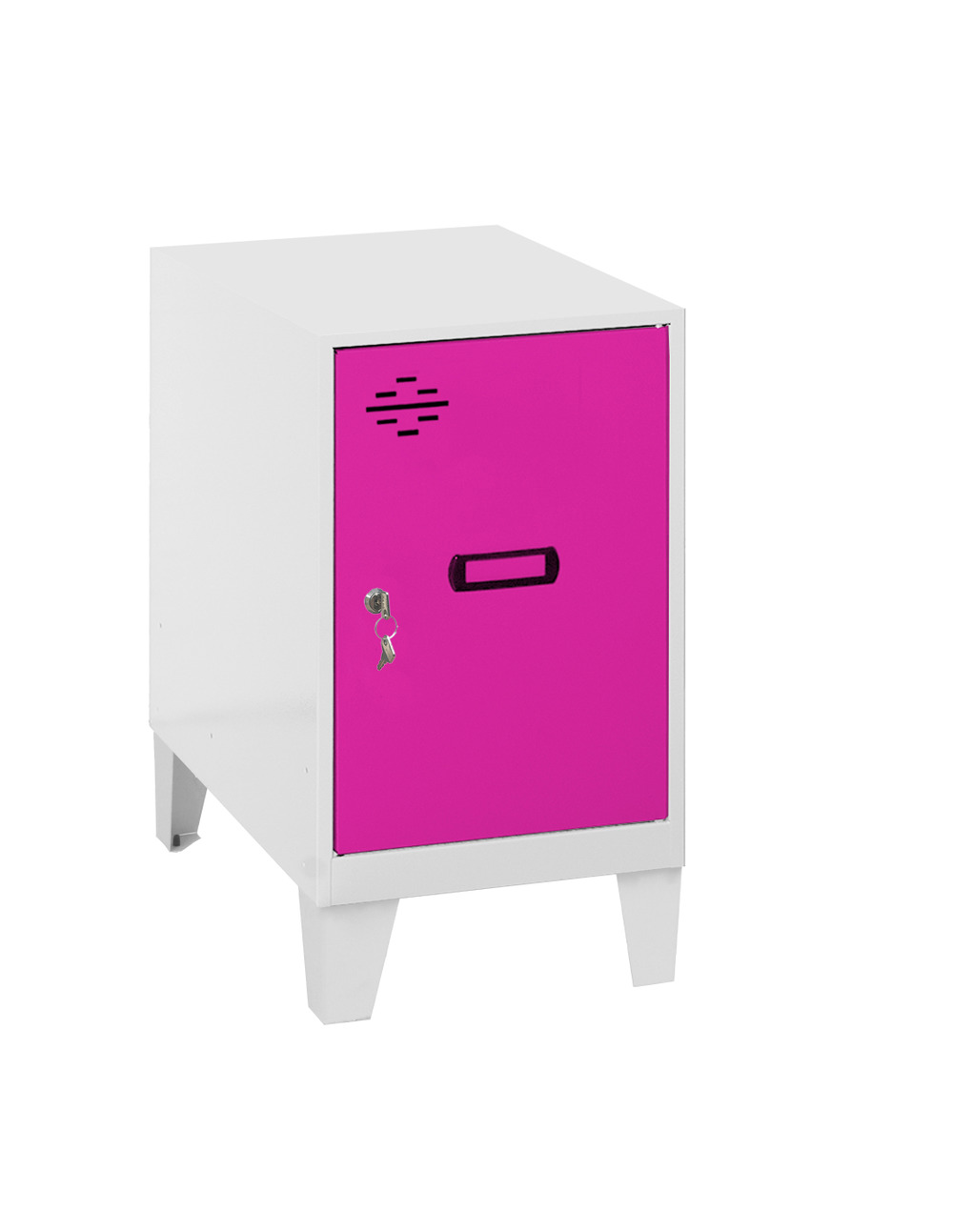 Casier-armoire simonlocker dism.mini 475x300x500+pies bla/ros blanc/rose 575x300x500 - simonrack