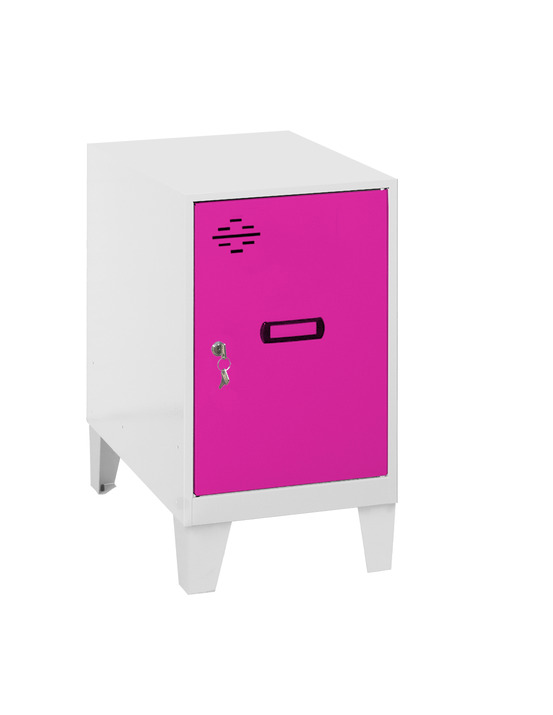Casier-armoire simonlocker dism.mini 475x300x500+pies bla/ros blanc/rose 575x300x500 - simonrack