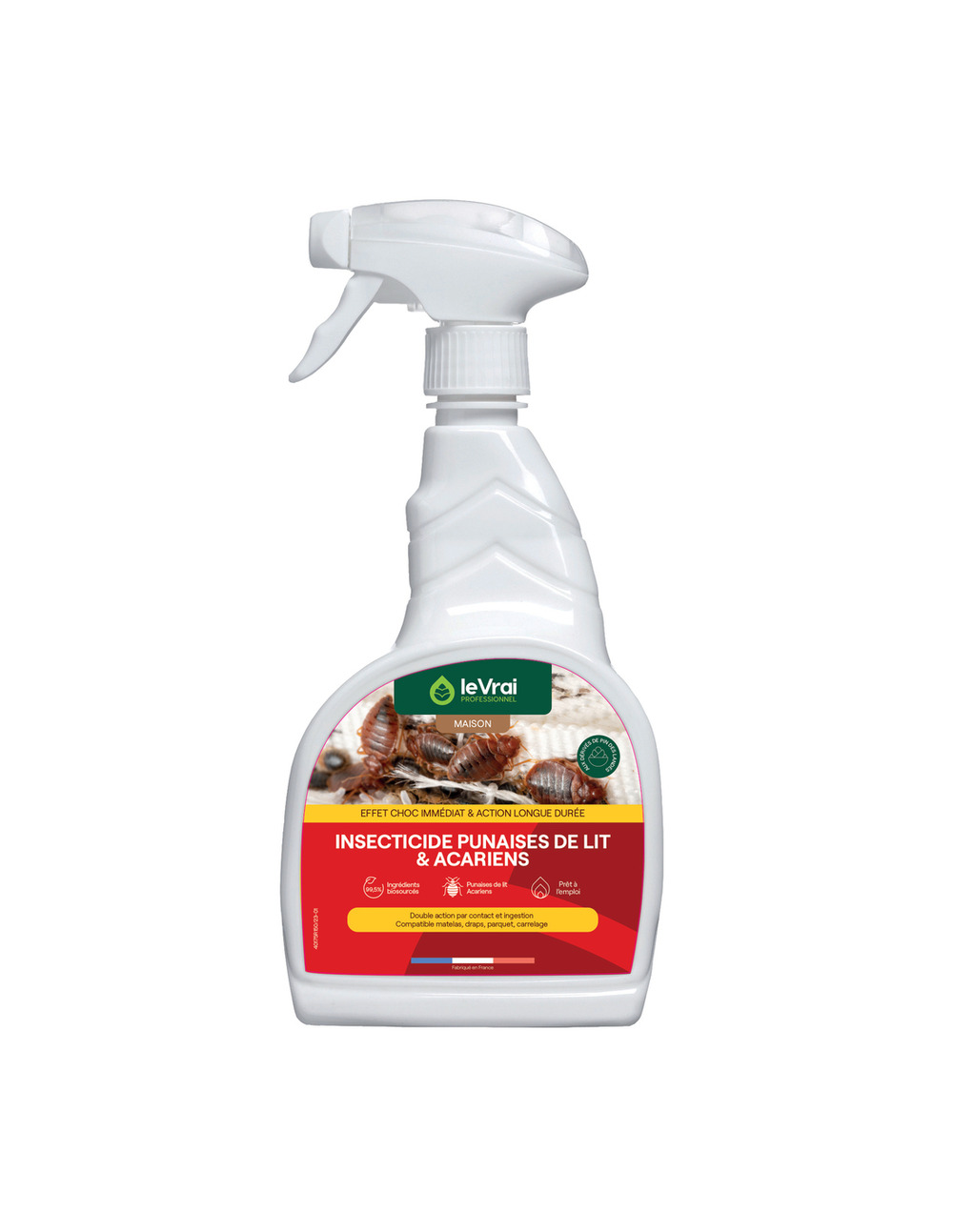 6 insecticide punaises de lit et acariens 750ml tp18 - le vrai