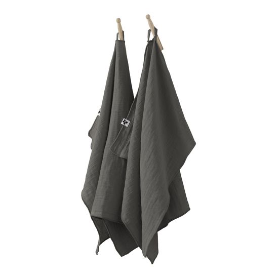 Lot de 2 essuie-mains gaze de coton collection gaia