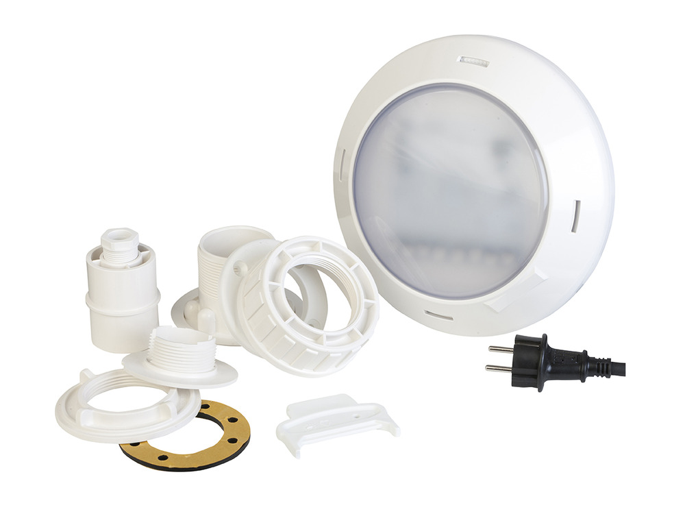 Projecteur led blanc pour piscine bois