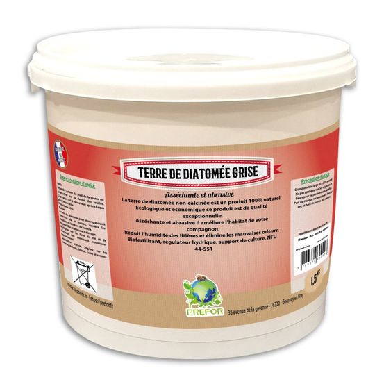 Terre de diatomée grise seau 5l 1.5kg
