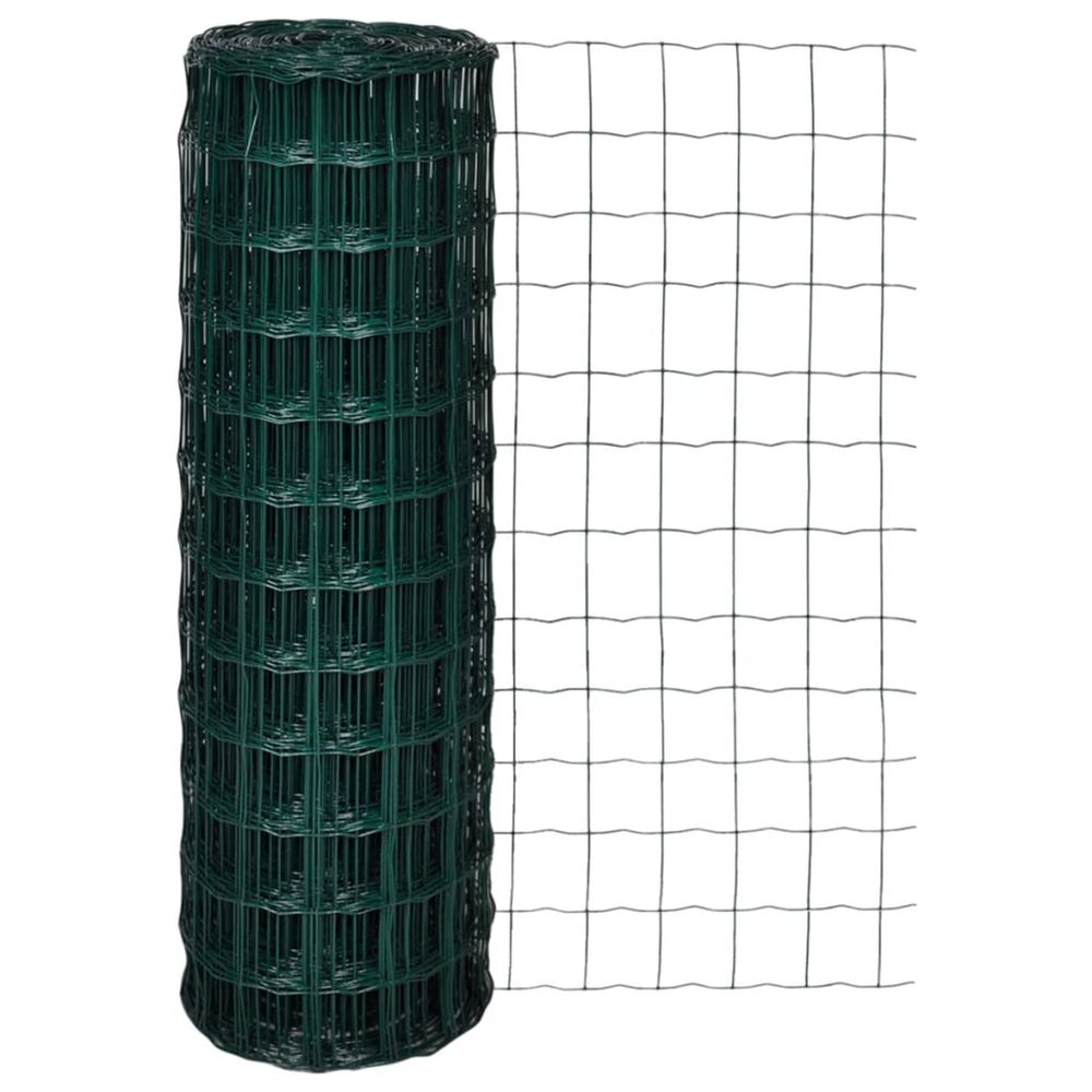 Panneaux de clôture fer revêtu de pvc vert
