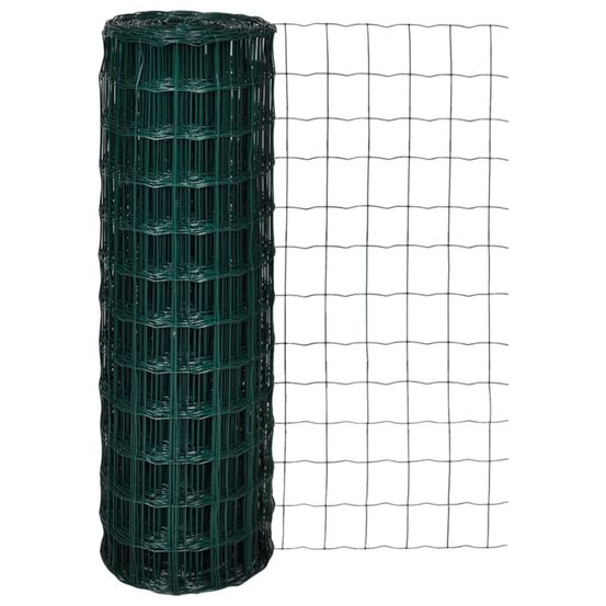 Panneaux de clôture fer revêtu de pvc vert