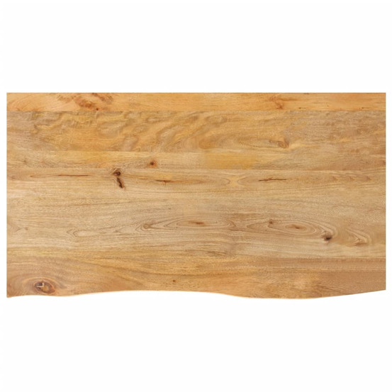 Dessus de table à bord vivant 100x60x2,5cm bois massif manguier
