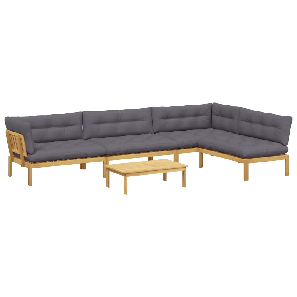 5 pièce unité du canapé en palette de jardin