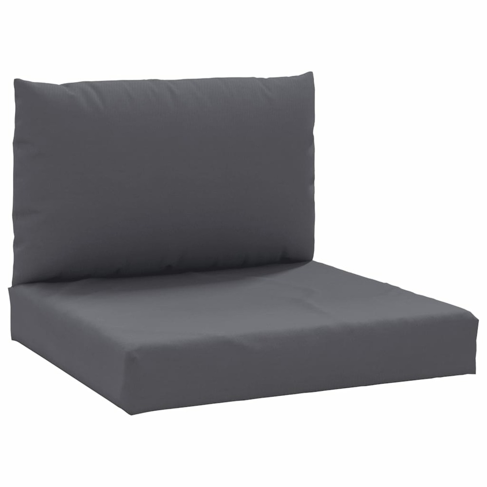 Lot matelas pour palette déhoussable avec assise de 120x80x10cm et dossier  gris galet