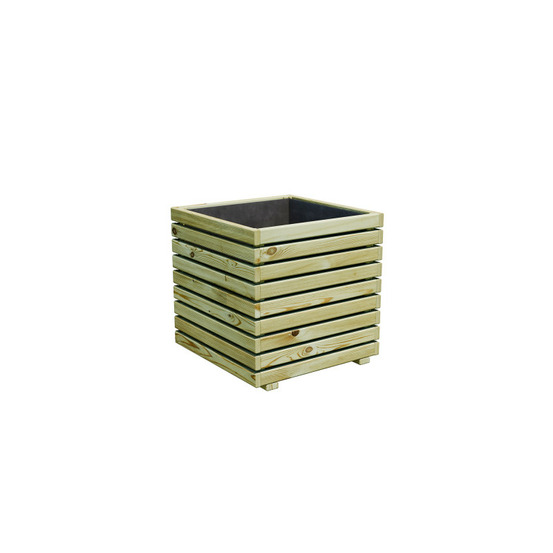 Bac a fleurs carre en bois 92l