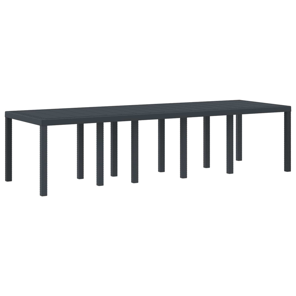 Table de jardin pour repas anthracite 300 x 100 x 73 cm